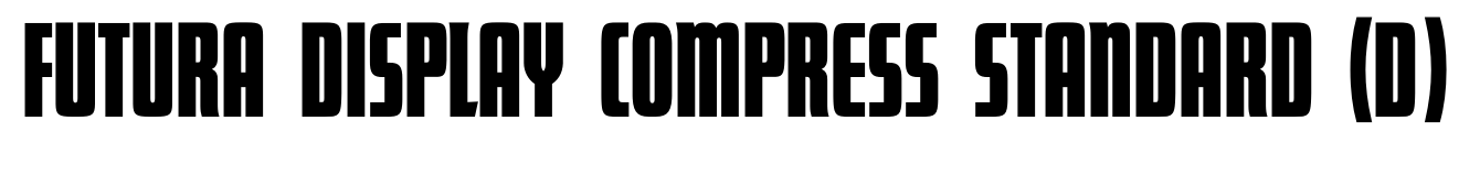 Futura Display Compress Standard (d)